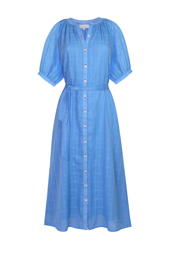 Maia Dress in Provence Blue