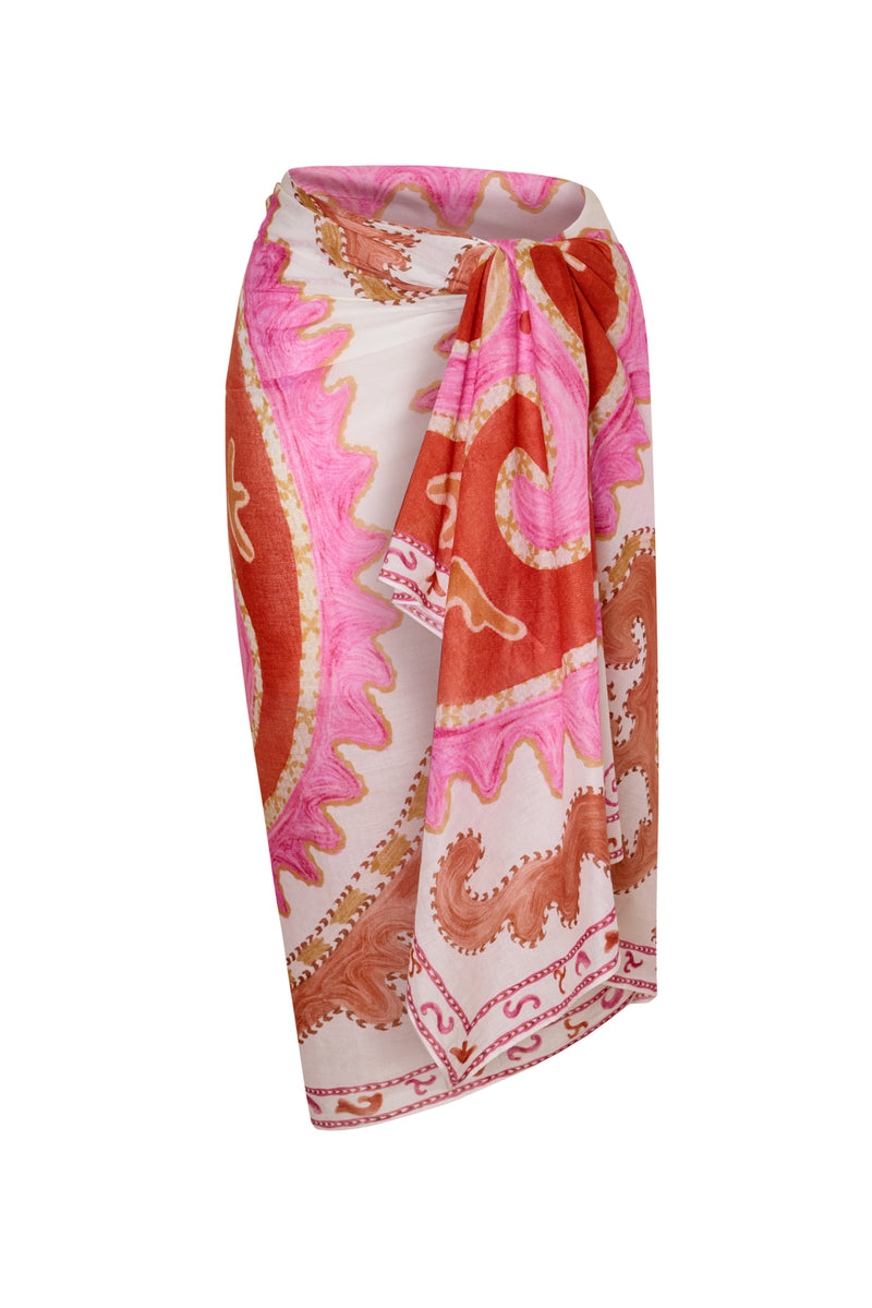 Starfish Pareo in Pink and Orange