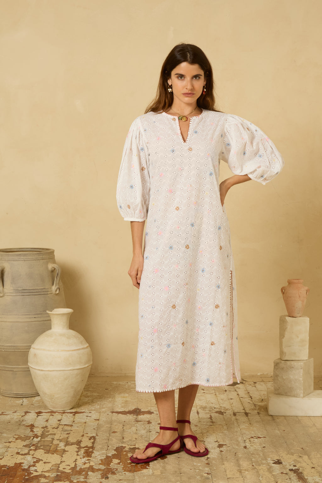 Clio Dress in Broderie Anglaise – Buggy NYC