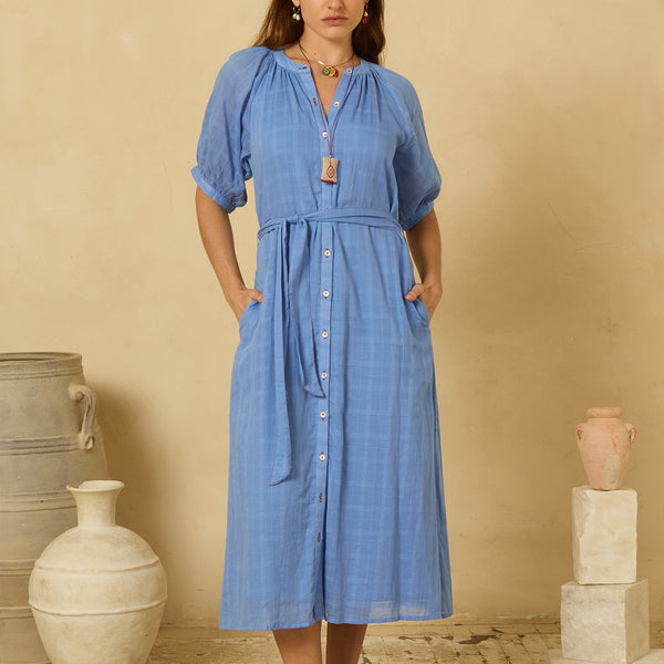 Maia Dress in Provence Blue – Buggy NYC