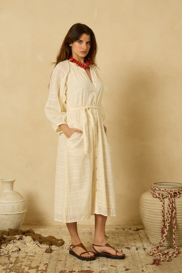 Maia Dress in Cream