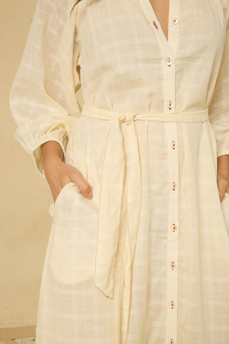 Maia Dress in Cream