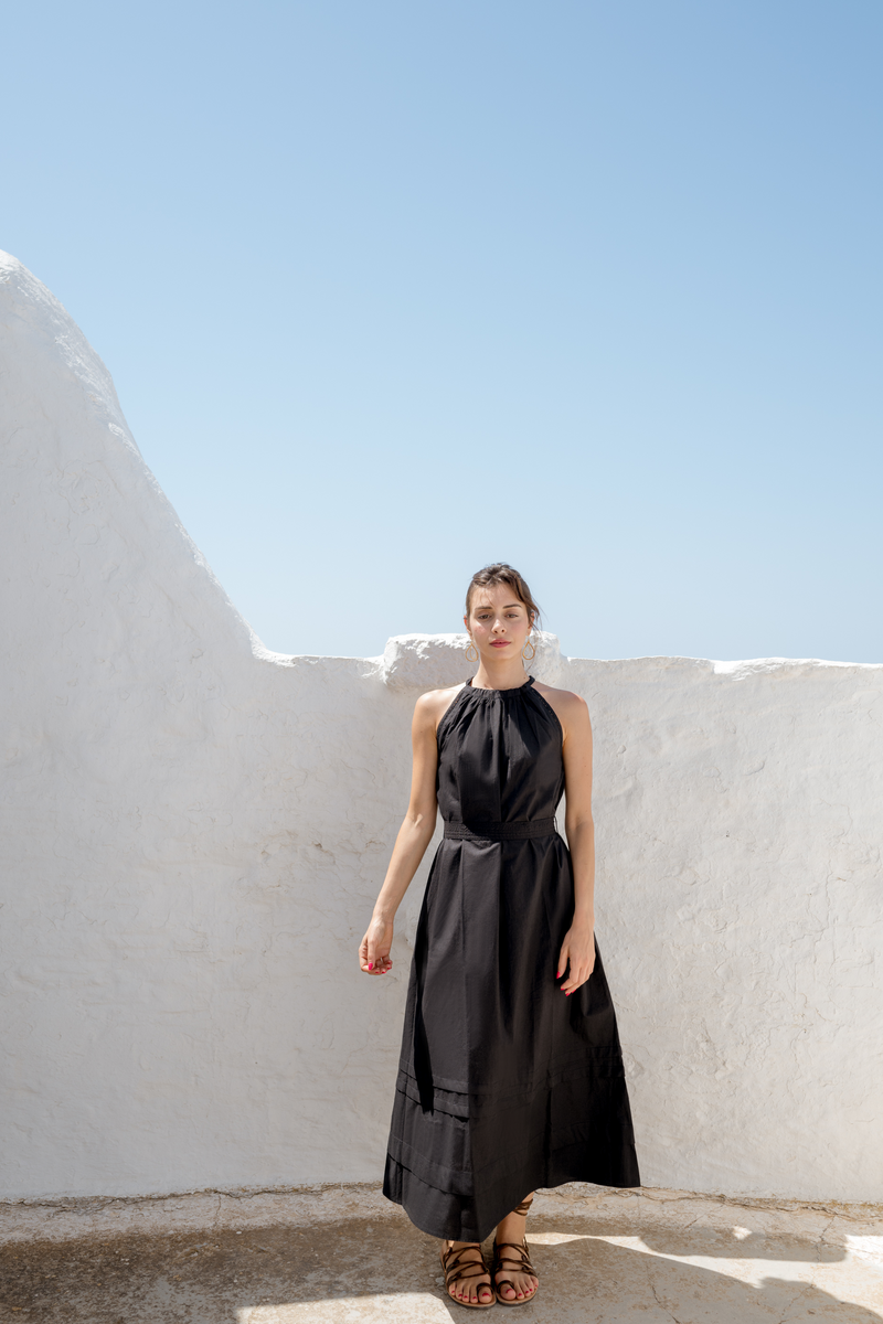 Ariadne Halter Dress Black Buggy NYC Ariadne Halter Dress Black Buggy NYC