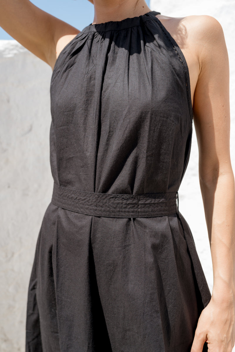 Ariadne Halter Dress Black