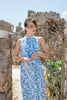 Ariadne Halter Dress Chintz Blue