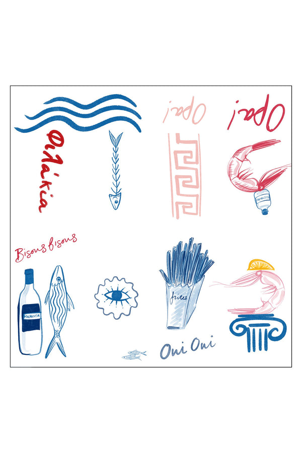Opa Opa Napkins Buggy x Marianna K, Set of 4