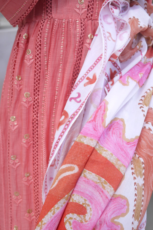 Buggy Starfish Pareo - Pink & Orange