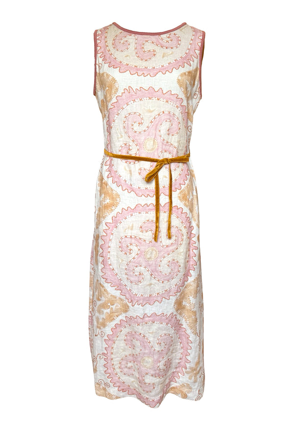 Buggy New York Starfish Shift Midi Dress - Rose Sand
