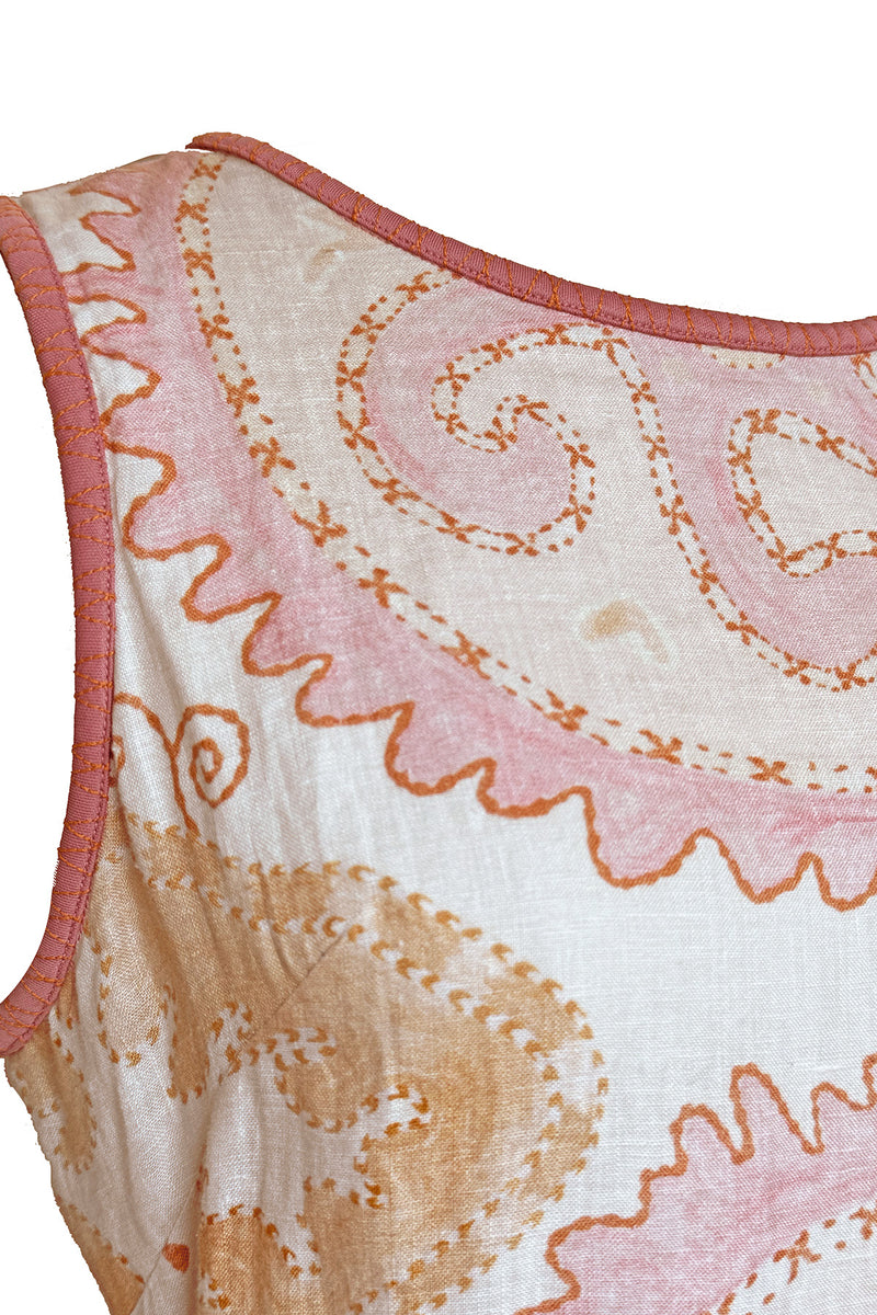 Buggy New York Starfish Shift Midi Dress - Rose Sand
