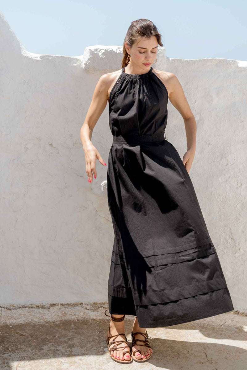 Ariadne Halter Dress Black Buggy NYC Ariadne Halter Dress Black Buggy NYC