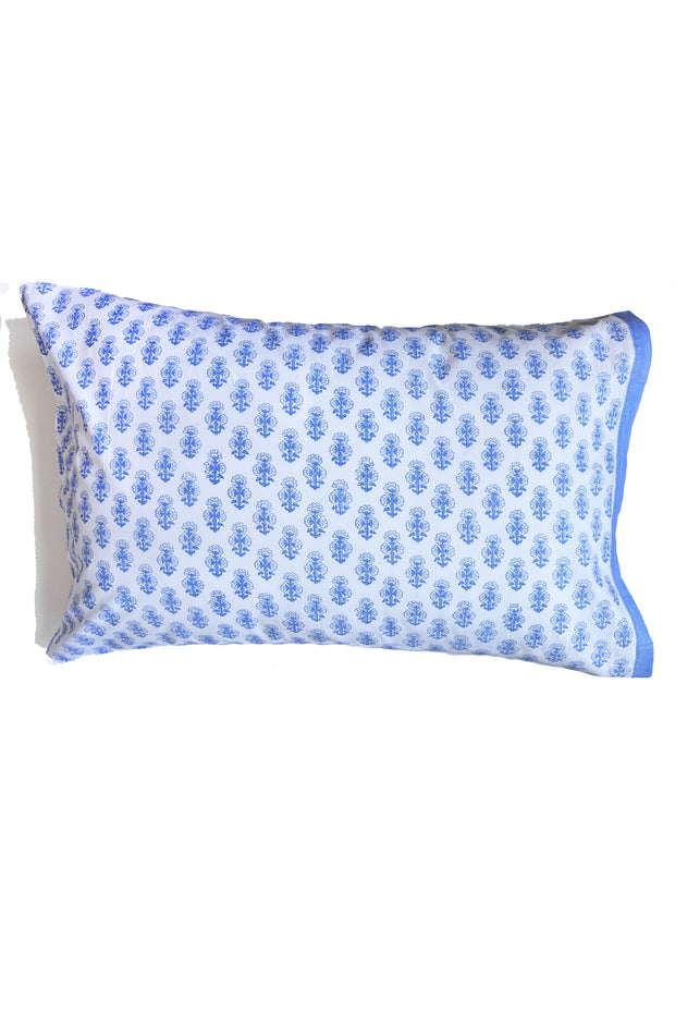 Náni Standard Pillowcases in Provence Booti Blues, Set of 2 - Organic Cotton