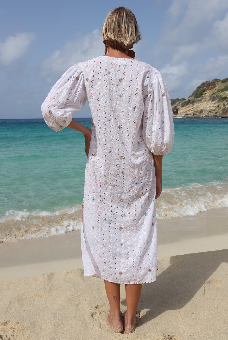 Clio Kaftan Broderie Anglaise