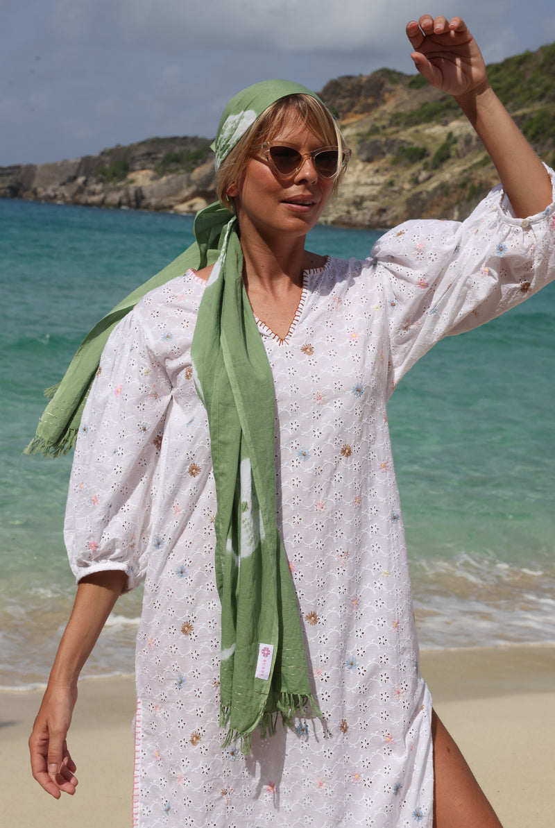 Clio Kaftan Broderie Anglaise