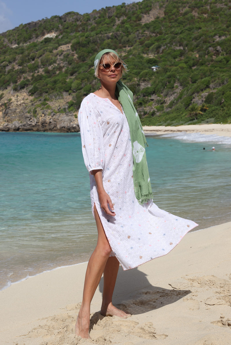 Clio Kaftan Broderie Anglaise