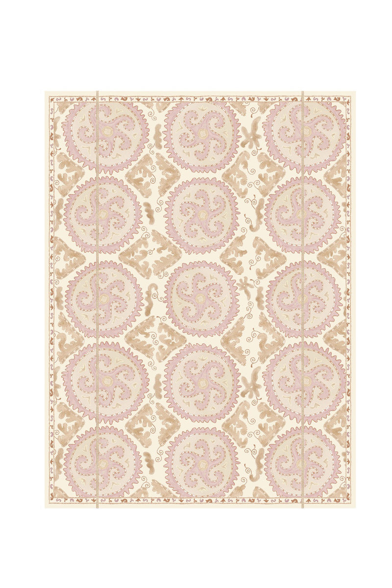 Starfish Tablecloth in Salt Rose Sand