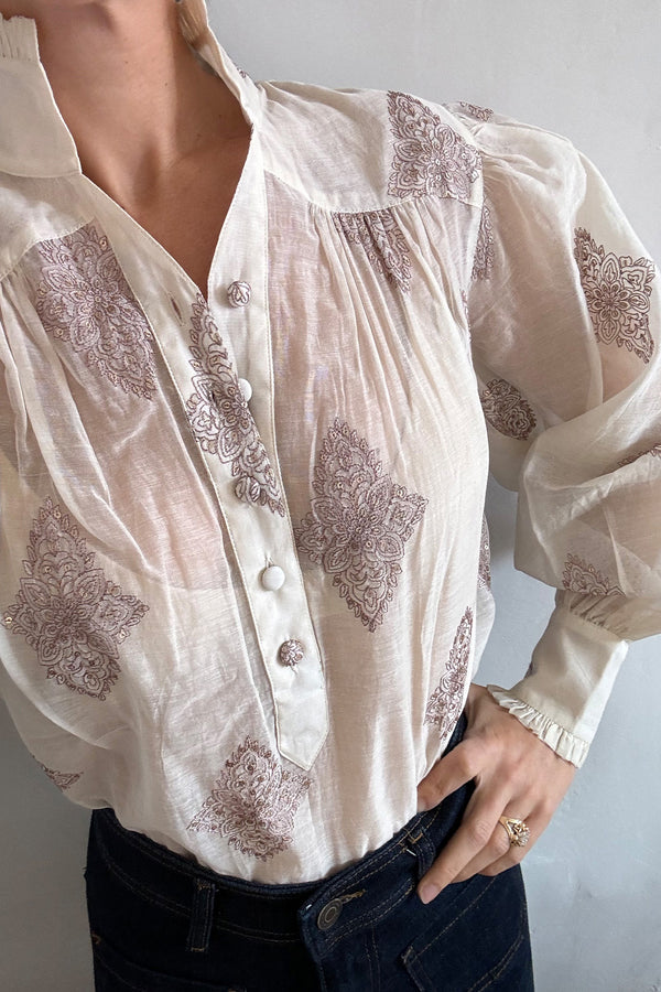 Buggy New York Zoe Blouse - Paisley Silk Cotton