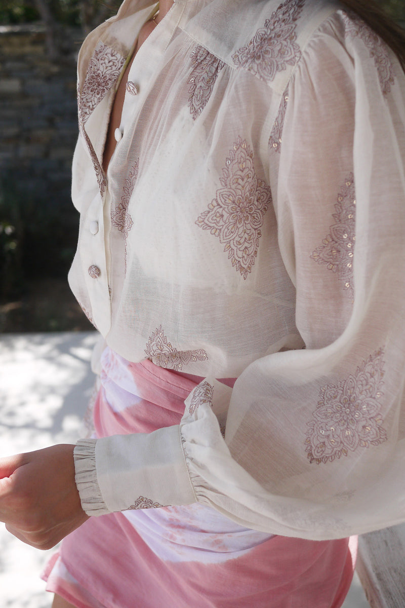 Buggy New York Zoe Blouse - Paisley Silk Cotton