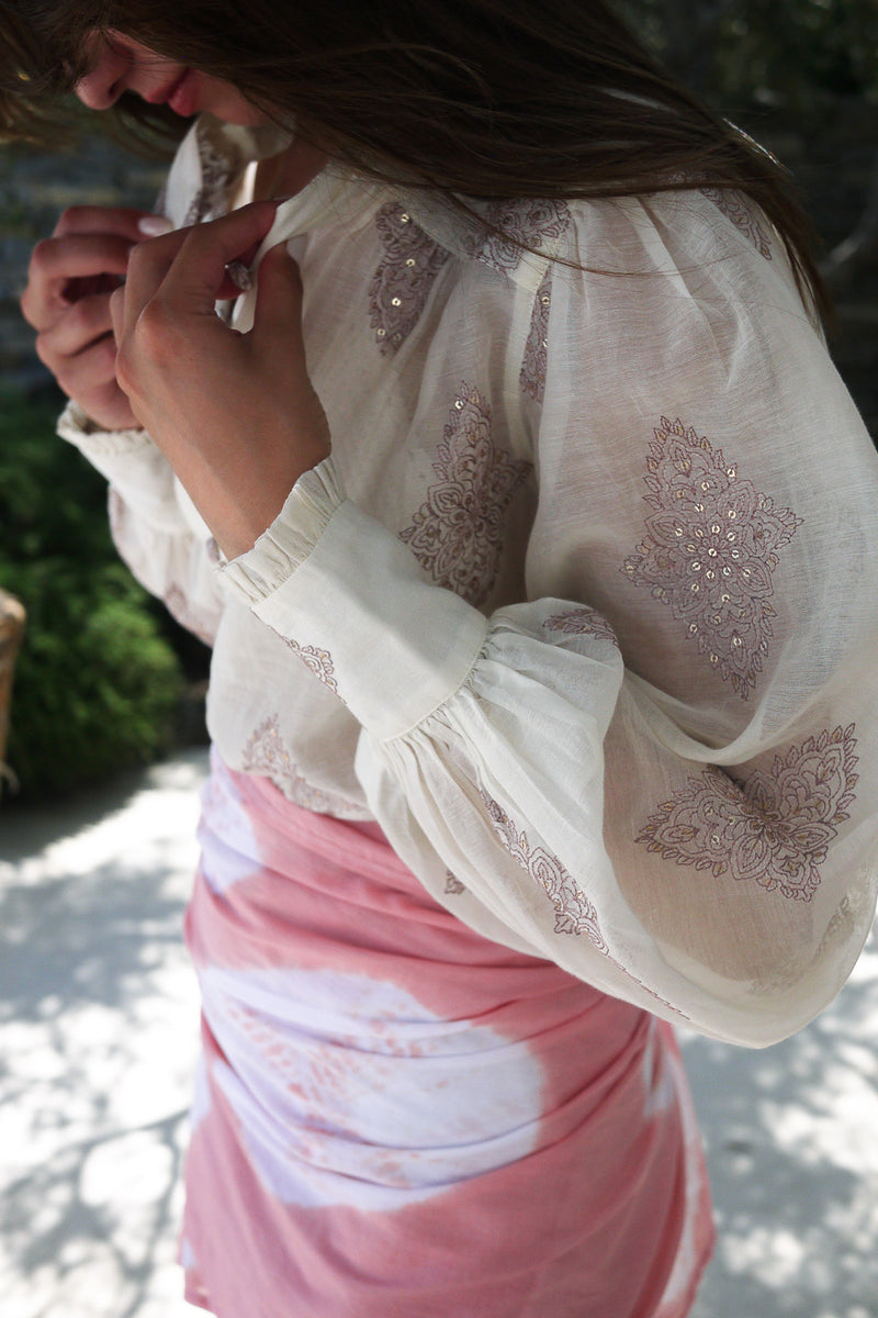 Buggy New York Zoe Blouse - Paisley Silk Cotton