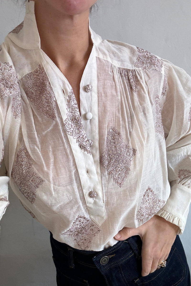 Buggy New York Zoe Blouse - Paisley Silk Cotton