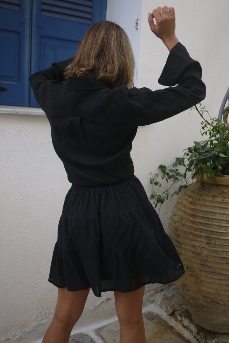 Sylvia Swiss Dot Skirt - Black