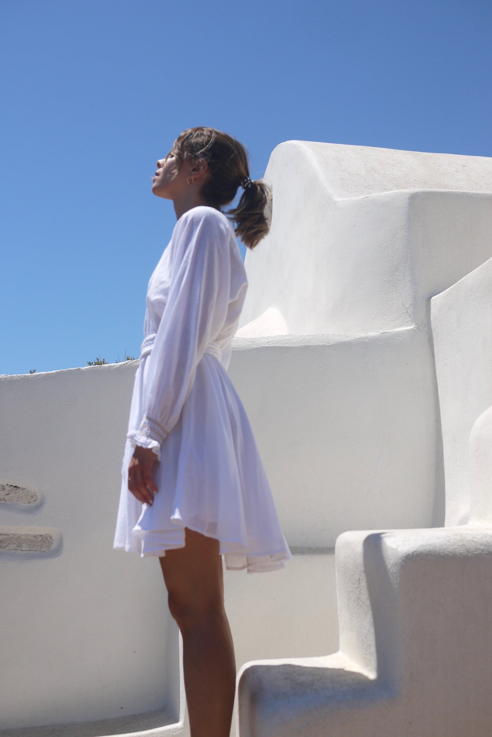 Sisi Dress in White & Gold – Buggy NYC