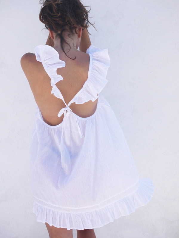 Butterfly Nighty in White