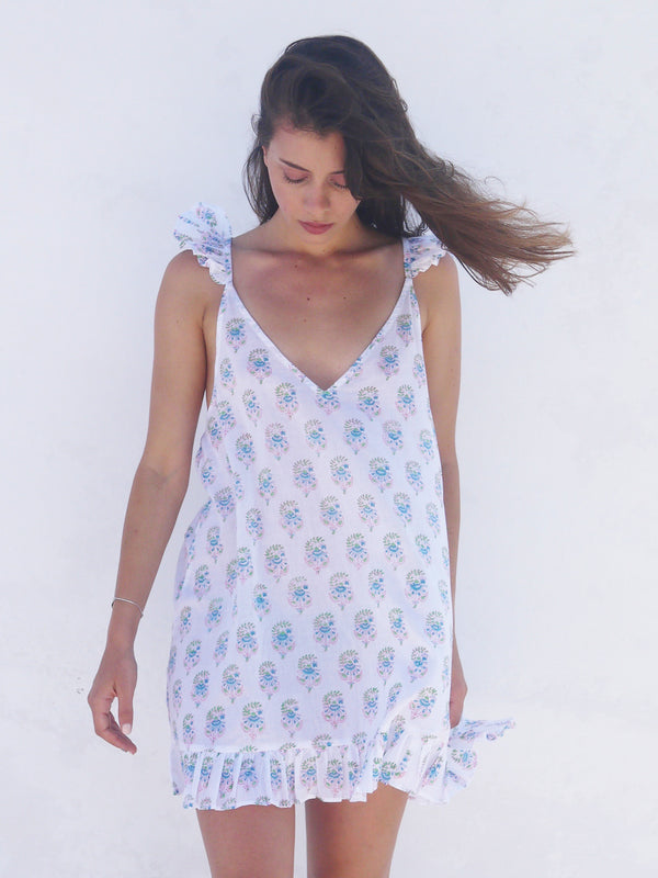 Butterfly Nighty in Jaipur Floral