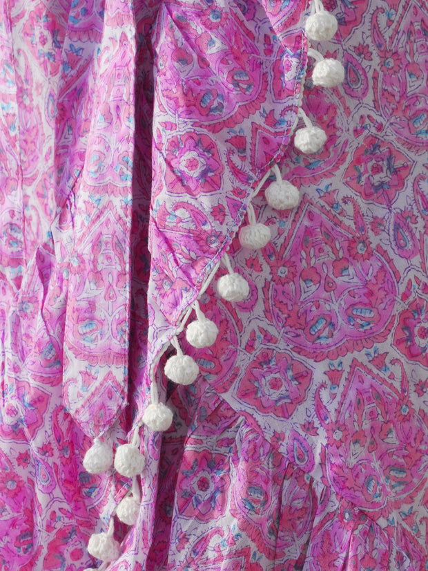 Katerina Mini Ruffle Skirt in Nettie Lavender Pink