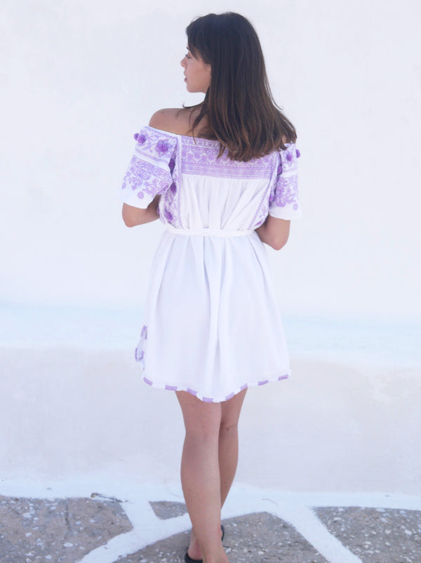 Kiki Off The Shoulder Dress - Lavender