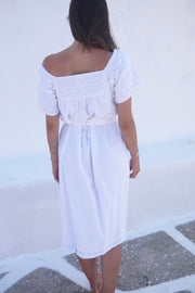 Olympia Long Dress - White