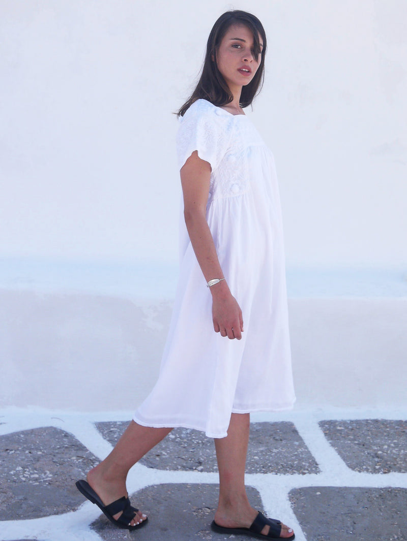 Olympia Long Dress - White