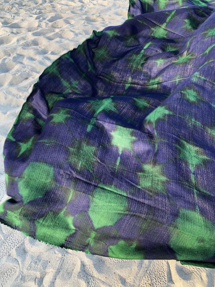 Clamp Dyed Pashmina Pareo - MORE COLORS AVAILABLE