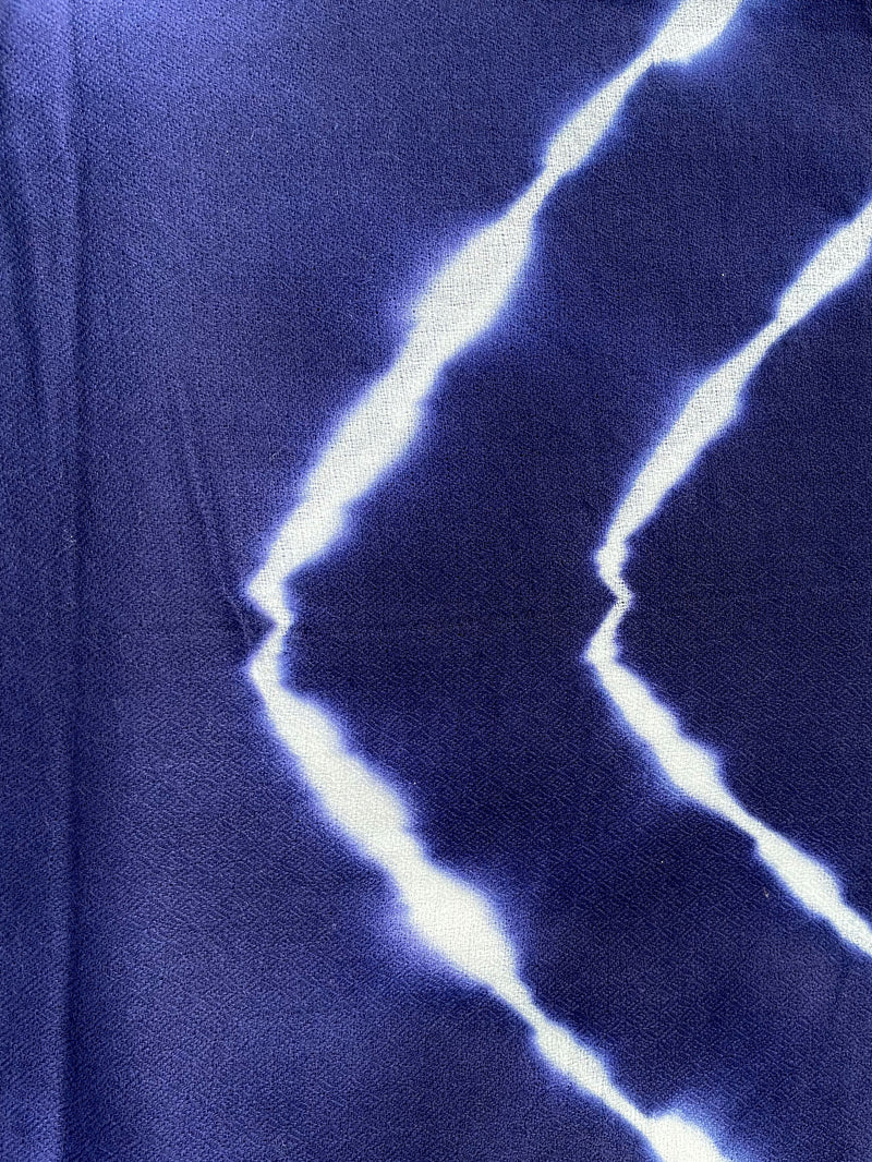 Evil Eye Hand Dyed Pashmina - Navy