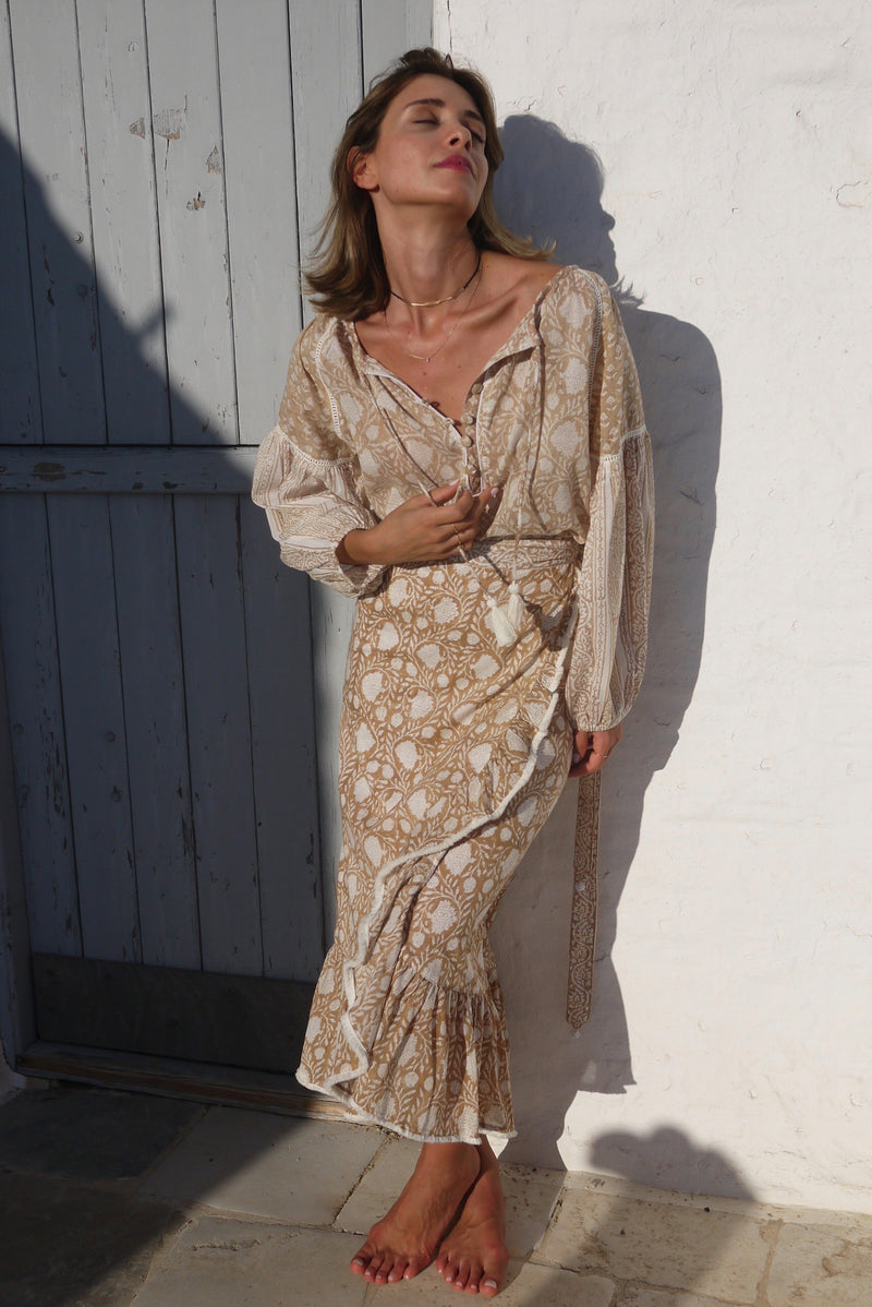 Naxos Blouse - Sand