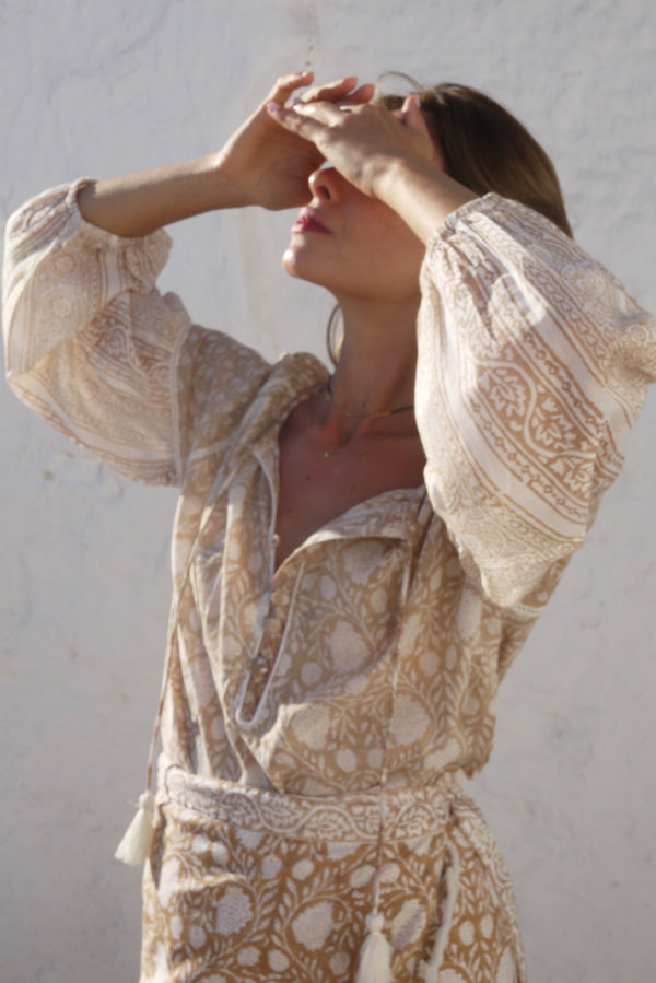 Naxos Blouse - Sand