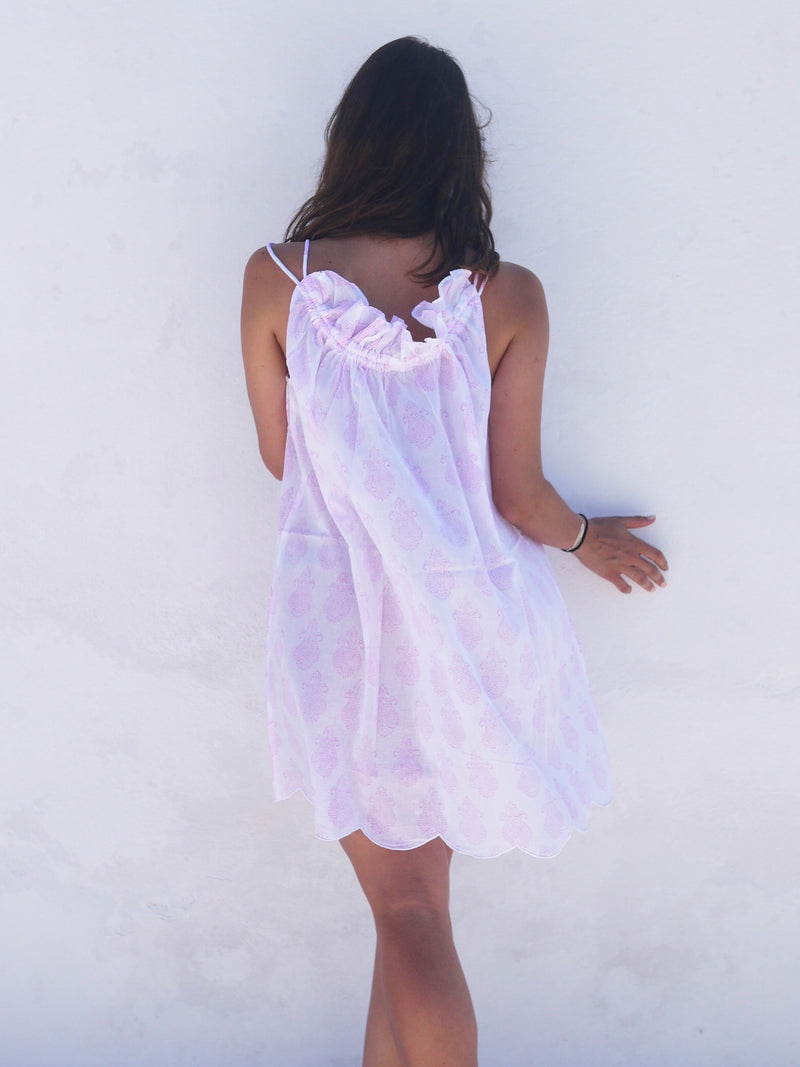 Mini Náni Nighty in Paisley Pink