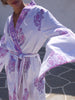 Kimono Robe in Floral - Lavenders